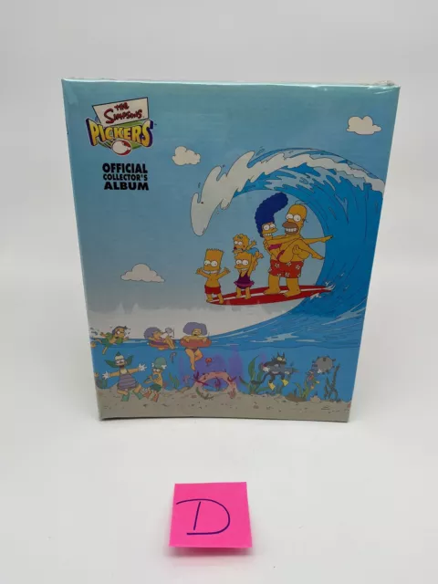 The Simpsons Pickers Official Tazo Collector's Album 2002 Folder Tazos Sealed D