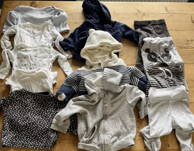Bundle of baby boy clothes, 6-9 months - 13 items - F&F, George, M&S, Next, H&M