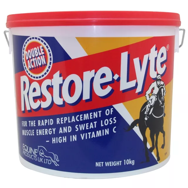 Equine Products Restore-Lyte assist with the rapid replacement of ion salts l...