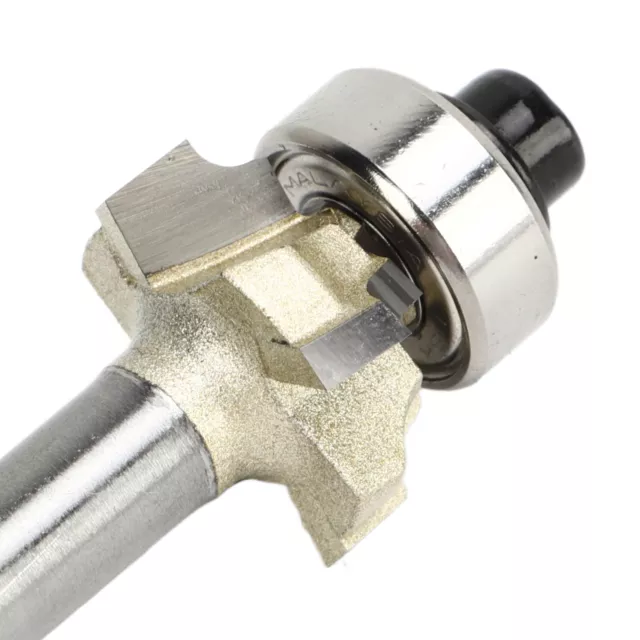 Roundover Router Bit 1/4in Shank 4 Flute 1/4xR2 Round Over Chamfer Cutter Tool✈