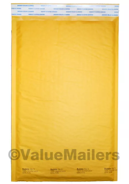 500 #3 8,5 x 14,5 ENVELOPPE REMBOURRÉE KRAFT BULLES MAILERS #3