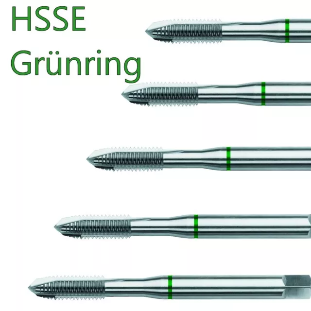 VÖLKEL HSSE  Maschinengewindebohrer GRÜNRING DIN 371/376 Form B, M 3 – M 12