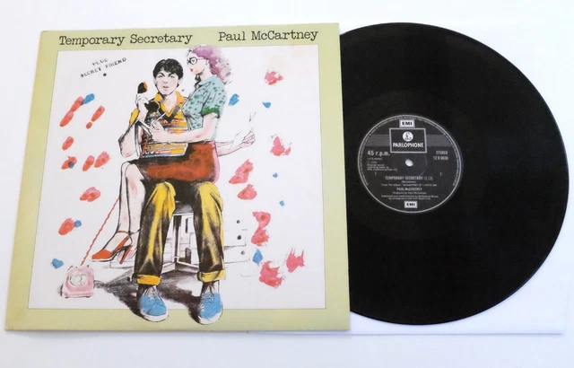 洋楽 Paul McCartney / Temporary Secretary 12\" Paul McCartney and Wings Temporary Secretary + Sleeve - EX