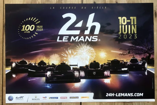 Affiche 24 H Du Mans. Centenaire 2023 40x60