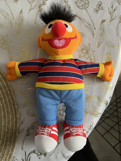 Fisher Price Mattel 2007 Sesame Street ERNIE 8" Plush Tag Sesame Street