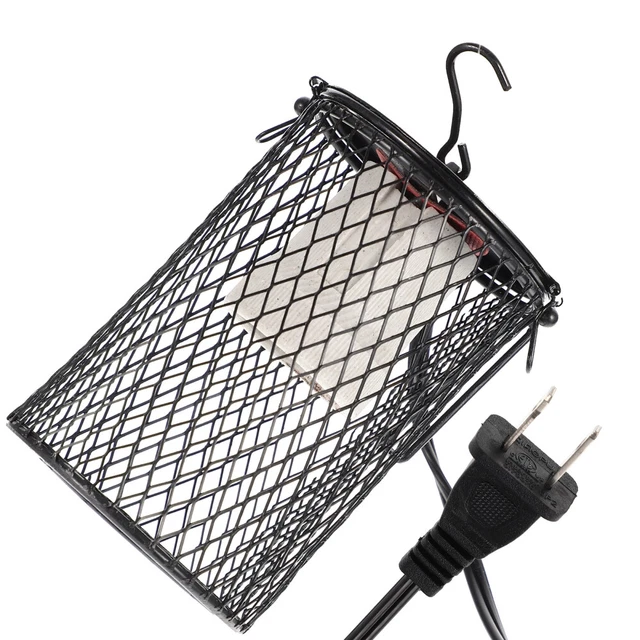 Cubierta de malla de luz para incubadora de luz para reptil UVB negra