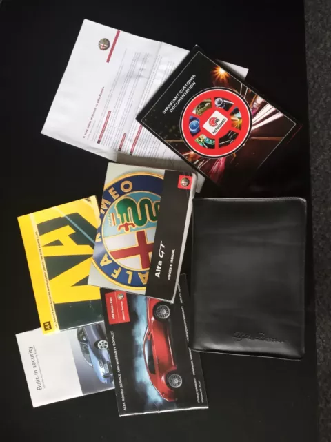 Alfa Romeo GT Owners Manual and Wallet plus supplements