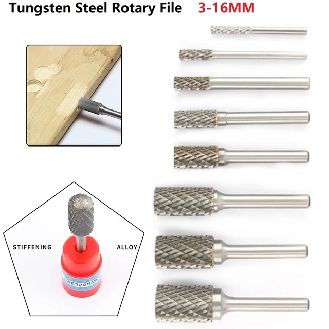 Outil Réparation Pneu En Carbure Tungstène – Alésoir Acier Pour Perceuse, 6x90 Mm, Voiture Moto Tracteur