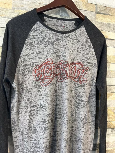 John Varvatos Aerosmith Band Shirt Vintage Long Sleeve Size Medium 2