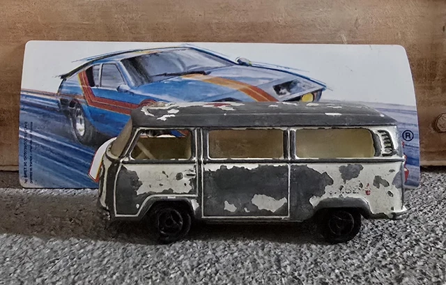 MAJORETTE HAYON METAL, Ambulance Fourgon Vw Combi, Jouet Vintagr EUR 20,00 - FR