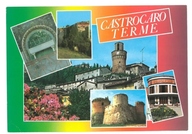 BR1955 Castrocaro Terme (FO) vedute Viaggiata 2000 verso Annone di Brianza