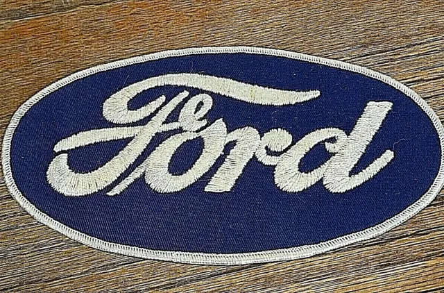 VINTAGE Embroidered Automotive Gasoline Patch UNUSED - FORD LARGE 7 1/2"