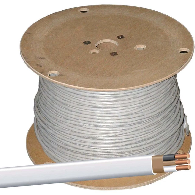 Romex 450 Ft. 14/2 Solid White NMW/G Electrical Wire 28827472 Romex 28827472 14