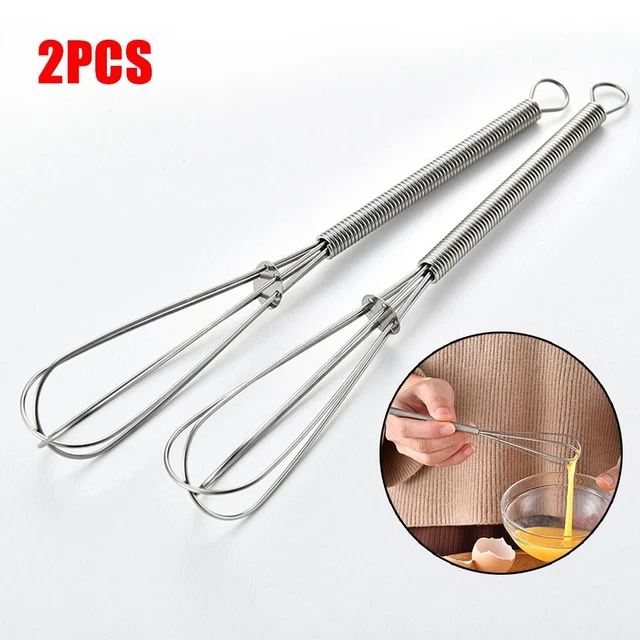 Set 2 pezzi filo a palloncino in acciaio inox piccolo set frusta inossidabile e durevole