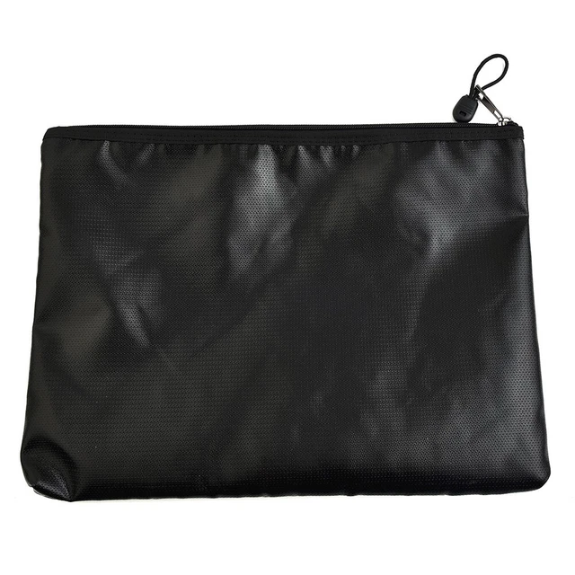 Sac Anti-feu Et étanche Pour Documents - Résiste Jusqu'à 1000°C - Protège Argent, Passeport, Téléphone - 20,5x11x2 Cm