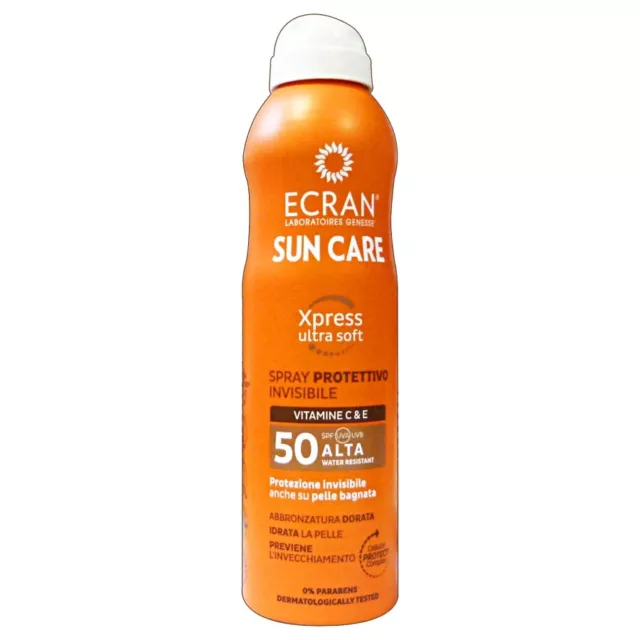 Ecran Schutz Solar E nach Sonne IN Spraydose Körper Gesicht 50 250 ML Erwachsene