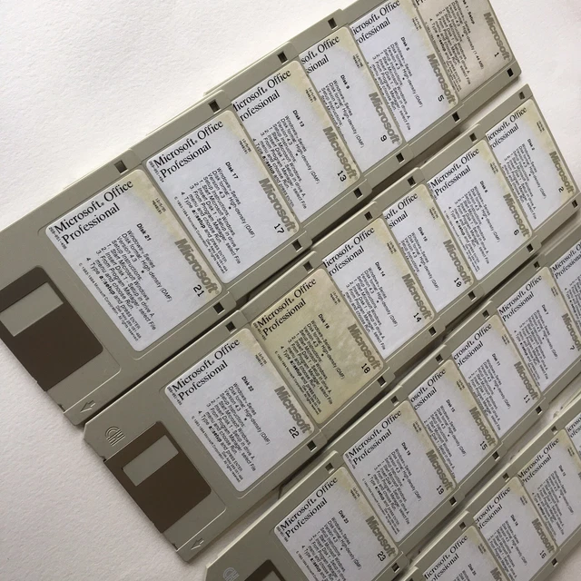 MICROSOFT OFFICE PROFESSIONAL 3.5" Floppy Disks x 24 £25.00 PicClick UK