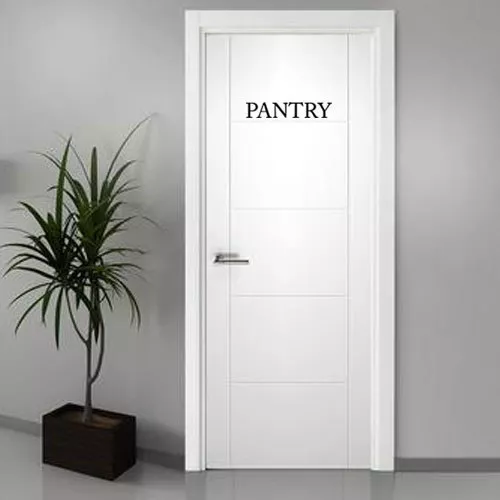 Pantry Decal Vinyl Sticker for Kitchen Pantry Room Wall Door Window Decor Art