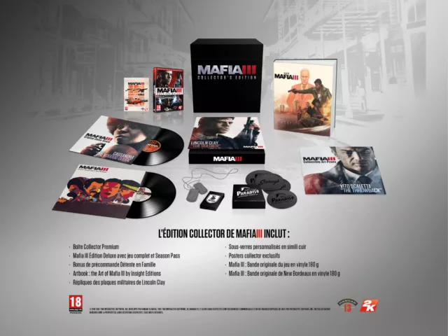 MAFIA lll 3 Edition Collector Limitée - EUR En Français - PlayStation 4 - NEUF