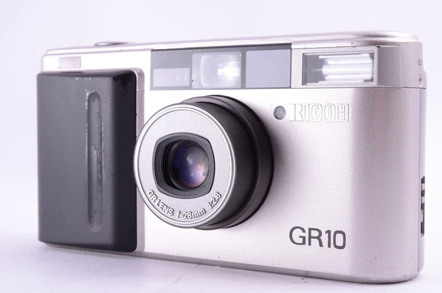 RICOH GR-10 Silver Point& Shoot Compact Film Camera All Works from Japan F/S DHL