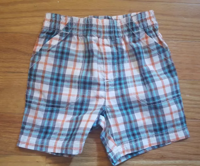 Boy Size 24 Months Plaid Jumping Beans Shorts