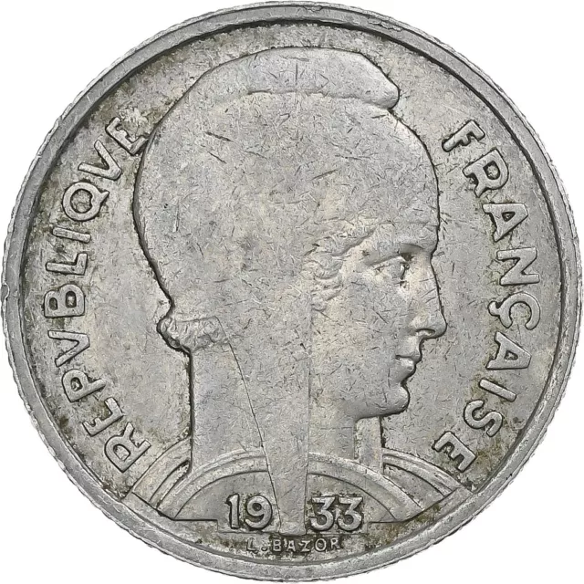 [#349218] France, 5 Francs, Bazor, 1933, Paris, Nickel, TTB, Gadoury:753, KM:887