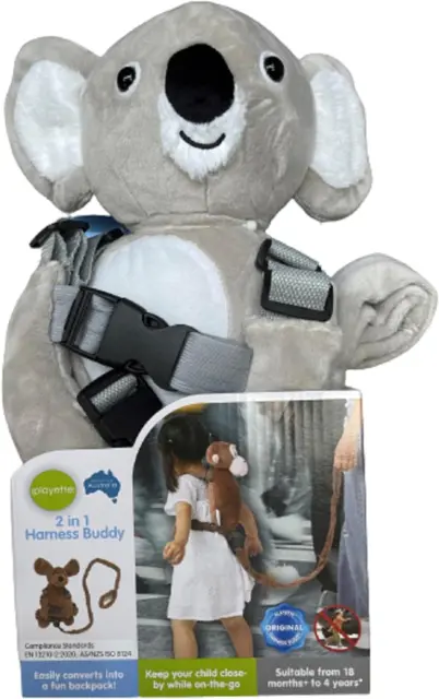 Playette 2-In-1 Harness Buddy Koala, Toddler Leash and Child Harness
