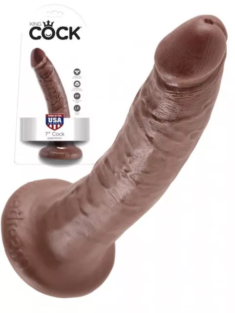Fallo king cock realistico con ventosa dildo vaginale anale pene finto morbido b