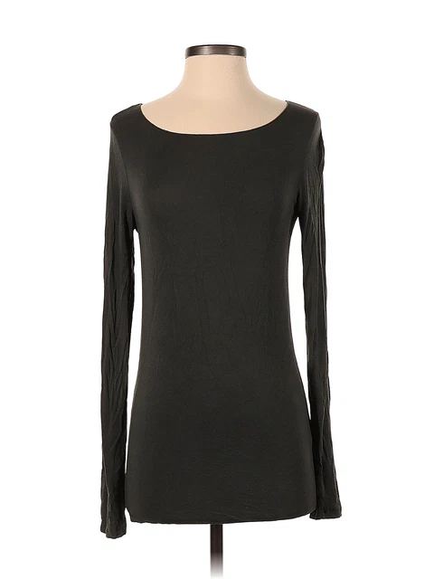Majestic Paris for Neiman Marcus Women Gray Long Sleeve T-Shirt 4