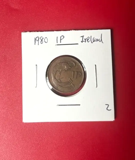 1980 Irland Irisch Eire 1P Münze - Schöne Welt Münze
