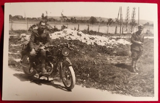 Cartolina Regio  Ww2 Soldati  Su Moto