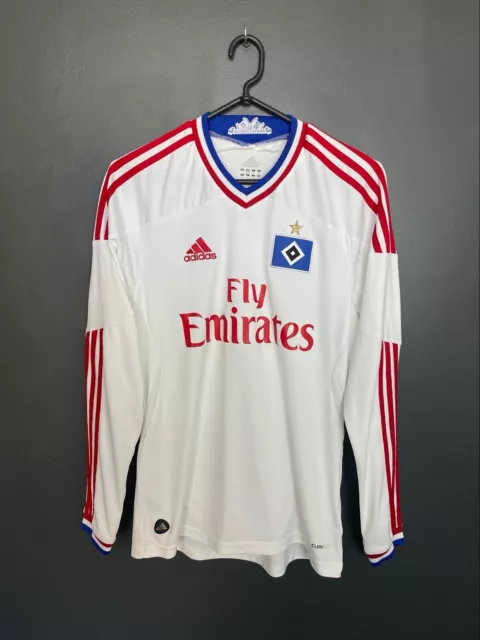 Hamburg 2011/2012 Home Football Long Sleeve Adidas Shirt Jersey Size S Adult