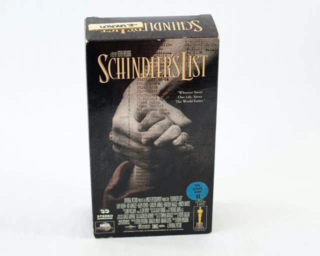SCHINDLER'S LIST (VHS,1993) Steven Spielberg, Liam Neeson, Ben Kingsley EUR 3,87 PicClick IT