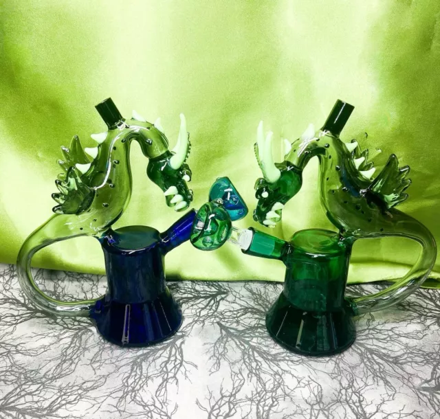 Flying Dragon BONG Recycler Glass Water Pipe Dragon Bong Fantasy Bong