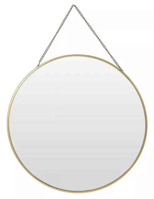 Spiegel rund Wandspiegel Schminkspiegel runder Dekospiegel Metall GOLD Ø 30 cm