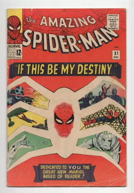 Amazing Spider-Man #31 0.5 (OW/W) PR 1st App. of Gwen Stacy & Harry Osborn 1965