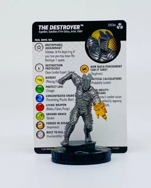 Marvel Heroclix War of the Realms The Destroyer #053a Super Rare w/ Card