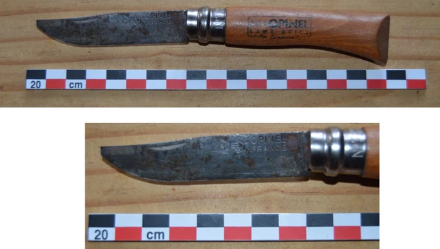 Couteau opinel virobloc breveté  La Main Couronnée  N° 12