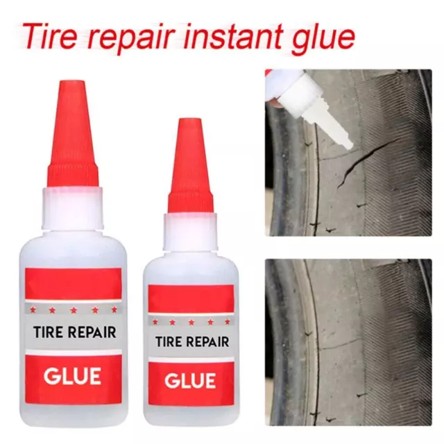 30/50ml Strong Rubber Black Tyre Puncture Repair Glues AutomotiveVehicle Z4A4
