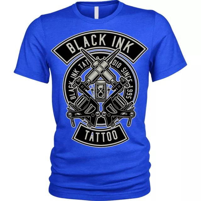 Men's Tattoo T-Shirt | S to Plus Size | Black Ink tattooist artist Unisex Mens