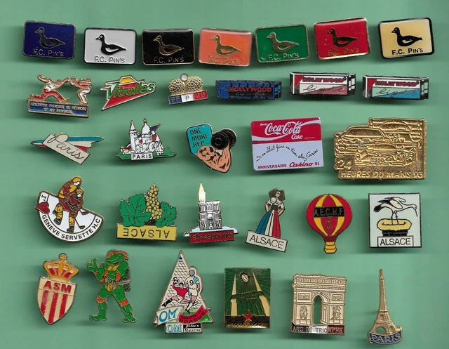 Lot De 30 Pins FC Barcelone Vintage – Joueurs Espagnols, Collection