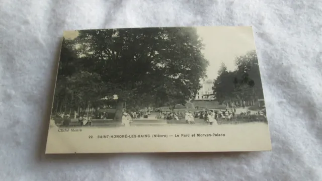 CPA postcard Saint Honoré les Bains / le Parc et Morvan-Palace 1923