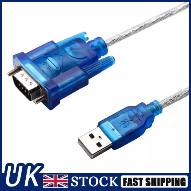 USB To RS232 COM Serial Converter 9 Pin Serial Adapter Cable 75cm for Win 7