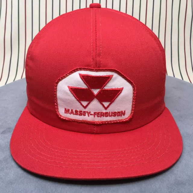 0039 Vintage Massey Ferguson Hat Ball Cap Snapback Patch K-Products Adjustable