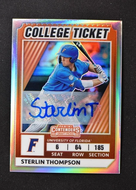 2022 Elite Extra Edition College Tickets Optic Holo #16 Sterlin Thompson /25