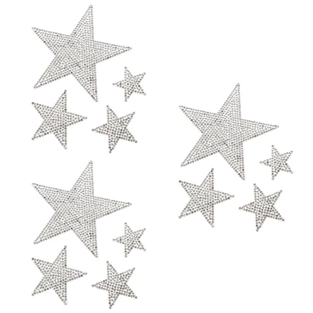 3 Sets Voller Diamantkörperaufkleber Auto Dekoration Bling Fensteraufkleber