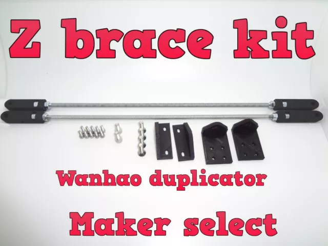 XD Wanhao Duplicator Monoprice Maker Select front Z brace kit 3d printer V1 & V2