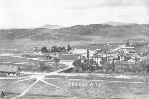Aerial View Riverside County Temecula California CA Reprint Postcard