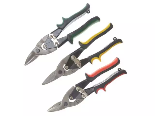 BlueSpot Tools Aviation Tinsnips Set, 3 Piece