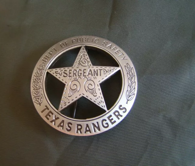 TEXAS Rangers Company A Badge Round With Star Mexican Peso  West Civil War Pin